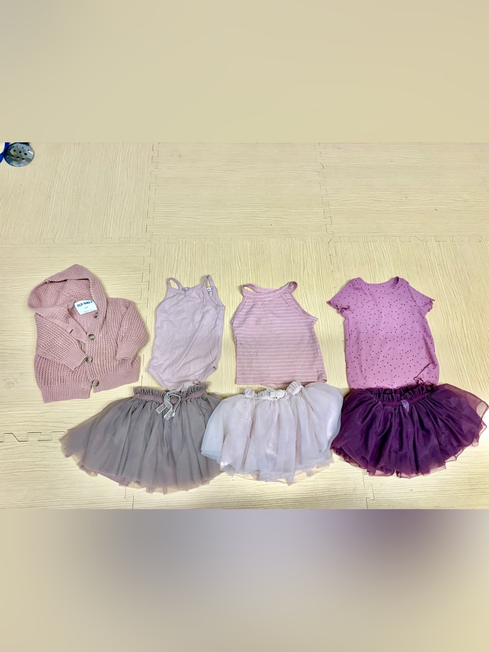 The softest jamie kay tutus! plus onesie and tanks 12 mos bundle